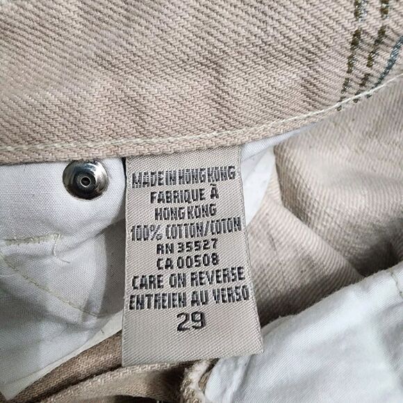 VINTAGE Marithe Francois Girbaud Jeans Men 29 Beige All Over Print 29x31 - Picture 8 of 16